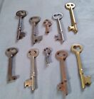 Mixed Lot of 10 Old Vintage Antique Skeleton  Keys.