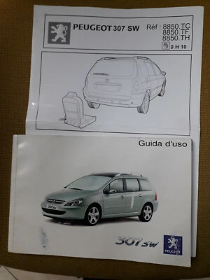 Libretto Uso e Manutenzione PEUGEOT 307 SW anno 2002 + istr.sedile complementare - Immagine 1 di 4