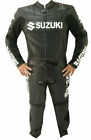 Suzuki Men Suit Motorcycle Street Racing Ce Protective Armour Leather Jacket