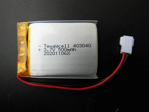 Lithium Polymer Lipo Akku Batterie 500mAh 3.7V Stecker  Molex  - Bild 1 von 3