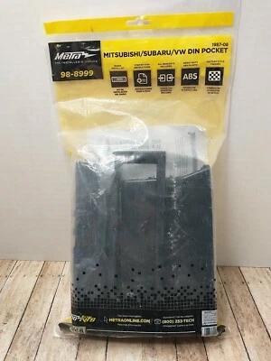 METRA 98-8999 DDIN UNDER RADIO POCKET SELECT MITSUBISHI/Fits Subaru/VOLKSWAGEN - Image 1 of 4