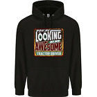 An Awesome Tractor Driver Farmer Farming Mens 80% Cotton Hoodie