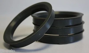 4 X 66.6 - 57.1 ALLOY WHEEL LOCATING HUB SPIGOT RINGS FIT VW GOLF MK4 MK5 MK6 - Picture 1 of 1