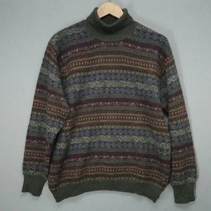 Maglione vintage Eddie Bauer donna lana media alpaca fiera isola sci Hong Kong - Foto 1 di 9