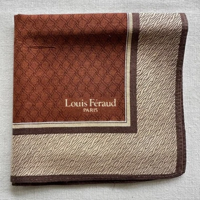 复古手帕经典棕色棉格子图案男式口袋方形 17 — 第 1/3 张图片