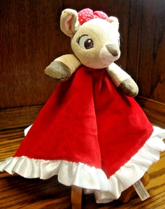 Rudolph Red-Nosed Reindeer~Baby's 1st Christmas~Satin Trim Security Blanket 775 - Picture 1 of 5