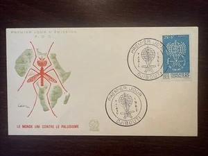 FRENCH SOMALIA DJIBOUTI FDC COVER 1962 YEAR MALARIA HEALTH MEDICINE STAMPS - Picture 1 of 1