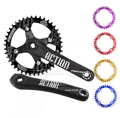 Crankset 32-34T MTB Bike Single 7/8/9/10 & 11 Speed Chainring 170mm Crank Arm UK - Image 1 of 4