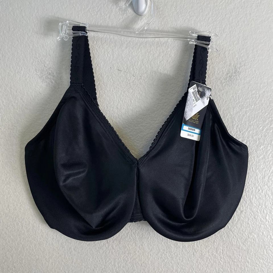 Sujetador Wacoal Basic Beauty para mujer 38DDD negro 857109 figura completa soporte con aros Foto 1 de 4