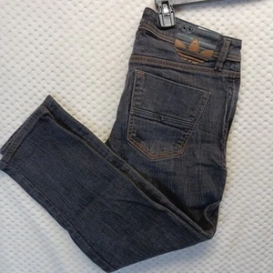 Diesel x Adidas Jeans Mens 30x30 Adi-Larkee Dark Wash Black Made In Italy - Picture 1 of 14