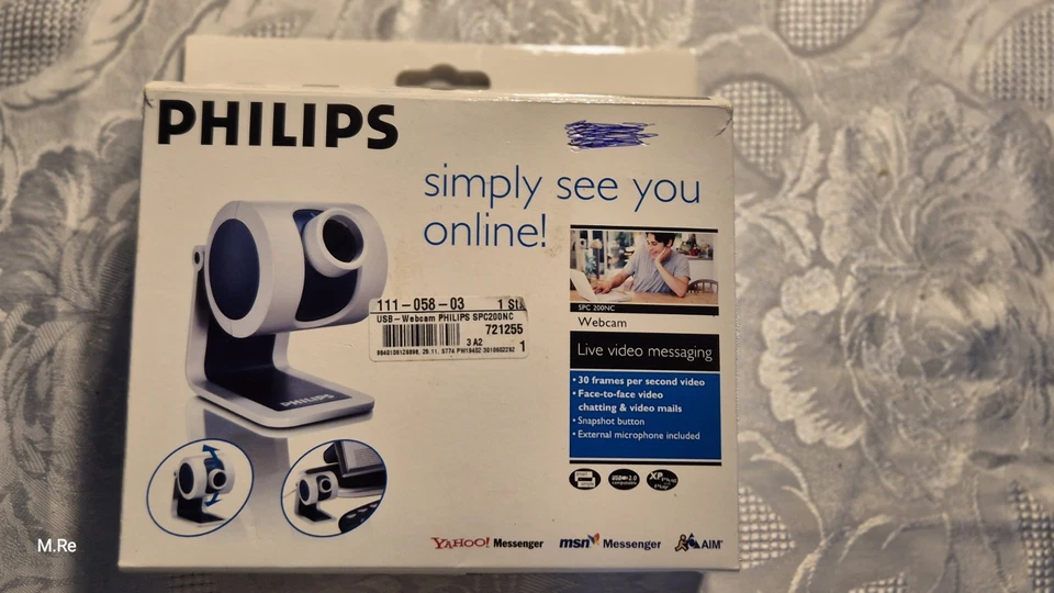 Philips SPC 200NC Webcam mit OVP (geöffnet), Inhalt neuwertig ✅ - Bild 1 von 4