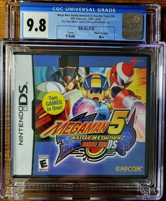 2008 Mega Man Battle Network 5: Double Team DS CGC 9.8 A++ NEW Sealed Y Folds - Image 1 of 3
