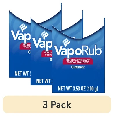 (Paquete de 3) Frotamiento tópico para el pecho y ungüento analgésico, medicamento para la tos Foto 1 de 4