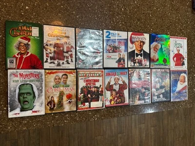 Huge Lot Of 14 Christmas DVDs Disney  Family Movies Christmas DVD Lot Foto 1 de 4