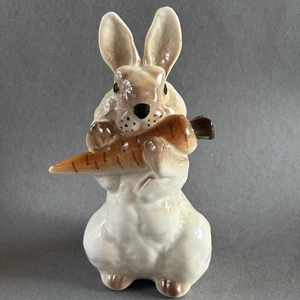 Lomonosov Bunny Rabbit With Carrot Figurine 5” - Picture 1 of 7
