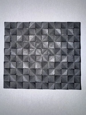 Tetera Iwachu Trivet Japón Patrón Tejido Hierro Forjado Metal Cuadrado Geométrico  Foto 1 de 4