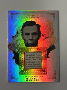 2023 Bellissimo ABRAHAM LINCOLN #54 Relic /15 - Picture 1 of 2