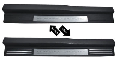 2005-2014 Mustang Bottom Door Sill Step Plate Aluminum Silver Inserts 12 pieces — 第 1/4 张图片