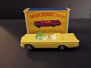 Matchbox #39B Pontiac Convertible 1962 VN/MINT  In Crisp Original D2 Box - Picture 1 of 18
