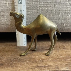 Vintage Brass Camel Animal Figure Figurine Small Filled Made in India - Picture 1 of 4