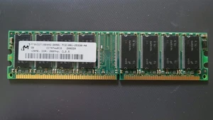 QTY Micron 128MB DDR-266 PC2100 SODIMM RAM Memory Module MT8VDDT1664AG-265B1 - Picture 1 of 3