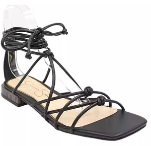 🔥 Jessica Simpson Chasca flache Damen-Gladiator-Sandalen mit Knöchelriemen Größe 6,5 🔥 - Bild 1 von 7