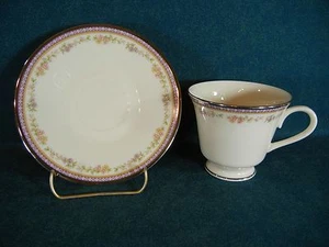 Lenox Amethyst Platinum Trim Cup and Saucer Set(s) - Picture 1 of 2