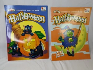 Lote de 2 libros de actividades para colorear Landolls Halloween 1999 #2 - Imagen 1 de 7