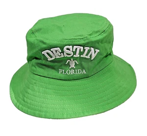 Destin Florida bestickt grün Fischerhut Erwachsene M-L - Bild 1 von 4