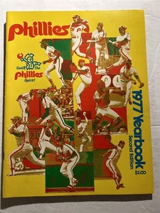 1977 PHILADELPHIA PHILLIES Yearbook MIKE SCHMIDT Luzinski LARRY BOWA Carlton 2ND - Picture 1 of 5