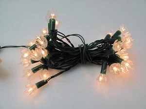 Vintage Flowers Clear String Christmas Lights 35 Clear covers - Picture 1 of 5