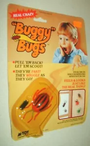 RARE Vintage Buggy Bugs "REAL CRAZY" Variant MOC 1984 Marty Toys M.TOY RACK TOY - Picture 1 of 10