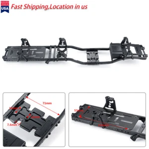 6x6 Aluminum & Carbon Fiber RC Car Body Chassis Frame For 1/10 Axial SCX10 90046 - Picture 1 of 12