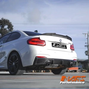 PSM Style Carbon Rear Trunk Lip Spoiler Wing for BMW F22 Coupe & F87 M2 BodyKit - Picture 1 of 13