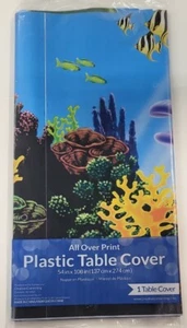 OCEAN PARTY TABLE COVER. - Picture 1 of 2