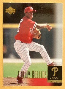 2001 Upper Deck Jimmy Rollins Rookie Card RC #43 Philadelphia Phillies 