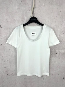 Camiseta MM6 Maison Margiela Blanca Manga Corta Talla M - Imagen 1 de 9