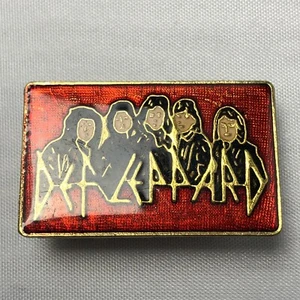 DEF LEPPARD 1980s Band Pyromania Lapel Hat Pin VINTAGE EUC Enamel Pinback Rare - Picture 1 of 3