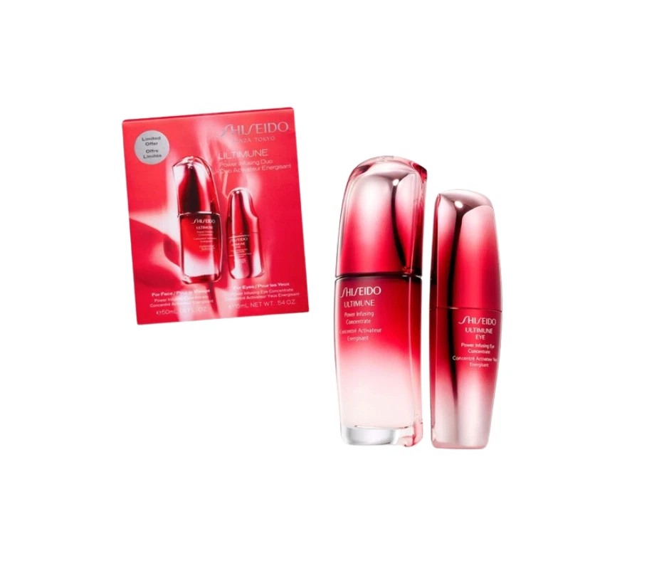 SHISEIDO ULTIMUNE POWER INFUSING DUO 1,6 OZ y 0,54 OZ - NUEVO EN CAJA Foto 1 de 3
