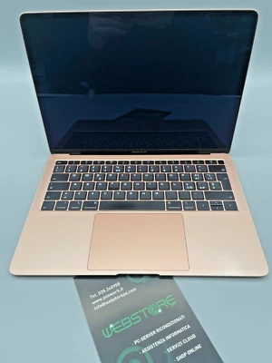 MACBOOK AIR 13" 2018 GOLD INTEL i5-8210Y 8GB RAM 128GB SSD RICONDIZIONATO - Immagine 1 di 4