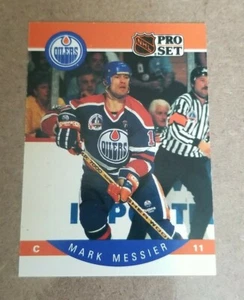 1990-91 Pro Set Mark Messier #91 Edmonton Oilers - Picture 1 of 2