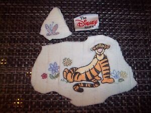 Winnie The Pooh Cartoon Tigger Character Flowers Butterfly Embroidered Patches
