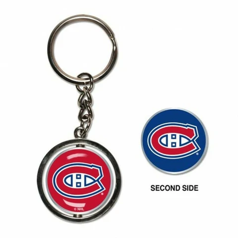 Montreal Canadiens Spinner Design Keychain [NEW] NHL Key Chain Ring Nickel Cover