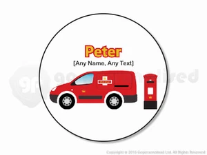 Personalised Gift Post Mail Van Coaster Delivery Truck Driver Postman Round #1 - Picture 1 of 3