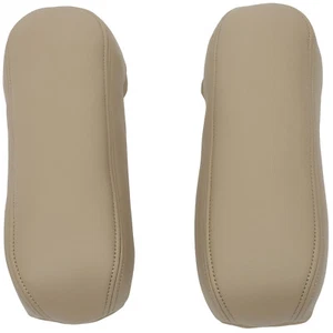 For Ford F250 F350 Excursion Lariat 99-07 Pair Beige Seat Armrest Leather - Foto 1 di 8