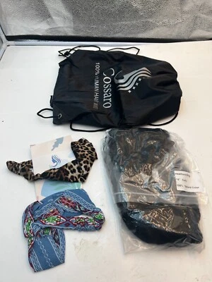 Cossaro Curly Human Hair Headband Wig 16" Curly  150% Natural Color  - Image 1 of 2