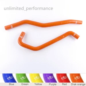 Silicone Radiator Coolant Hose Kits For Yamaha Raptor 700 2006-2017 Pipe Orange - Imagen 1 de 6