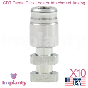 10x GDT Localizador de Cerradura Dental Accesorio Analógico Acero Inoxidable 10.4mm Longitud - Imagen 1 de 5