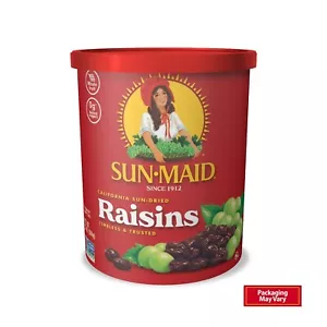 Sun-Maid California Sun-Dried Raisins 13 oz Resealable Canister Snack - Picture 1 of 5