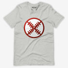 T-shirt unisexe gris heather avec un point de baseball rouge audacieux graphique